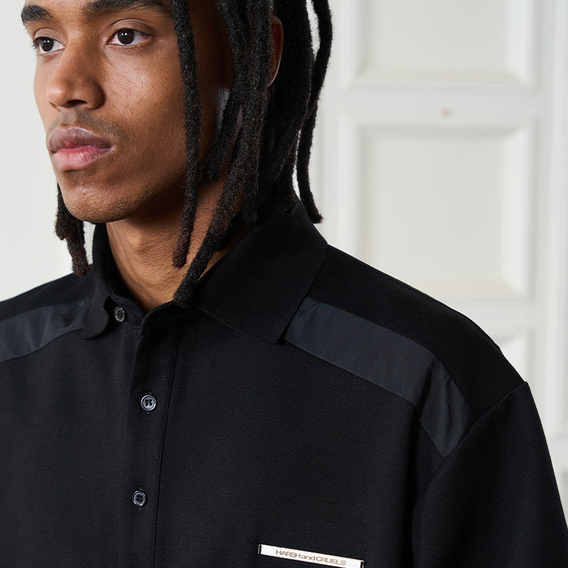 Stitched Nylon Polo Shirt