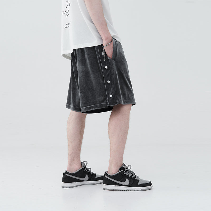 Velvet Breasted Shorts