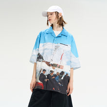 Load image into Gallery viewer, Retro Skiers Full Print Cuban Shirt
