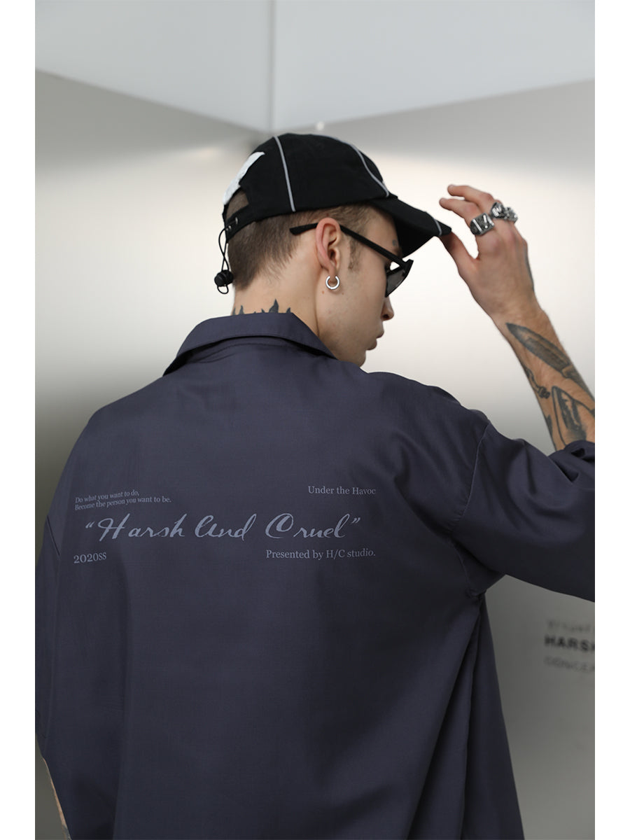 Portrait Print Cuban Shirt