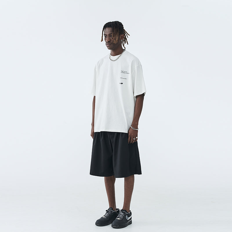 Distorted Logo Print Tee