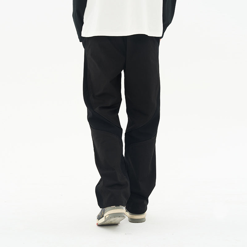 Deconstructed Stitched Logo Trousers
