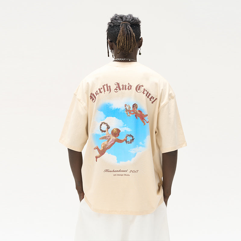 Flying Angels Gothic Logo Printed Tee