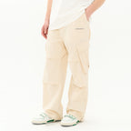 Irregular Pleated Carabiner Loose Trousers