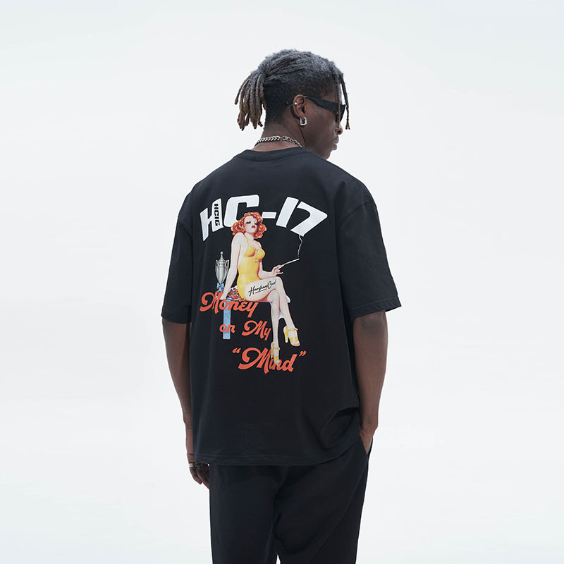 Smoking Woman Printed Tee