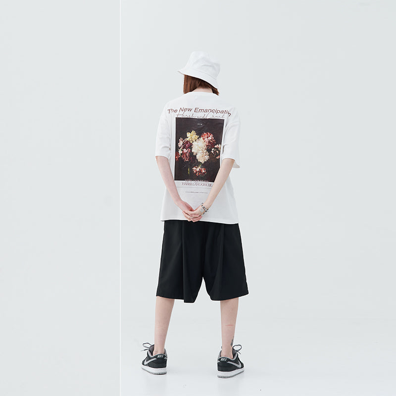 Oil Painting Floral Tee