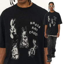 Load image into Gallery viewer, Handpainted Rabbits Logo Printed Tee
