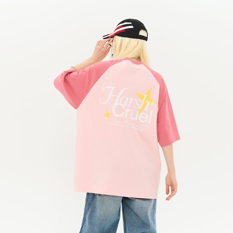 Stars Raglan Logo Tee