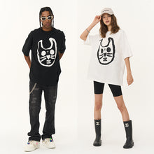 Load image into Gallery viewer, Handpainted Cat Face Printed Tee
