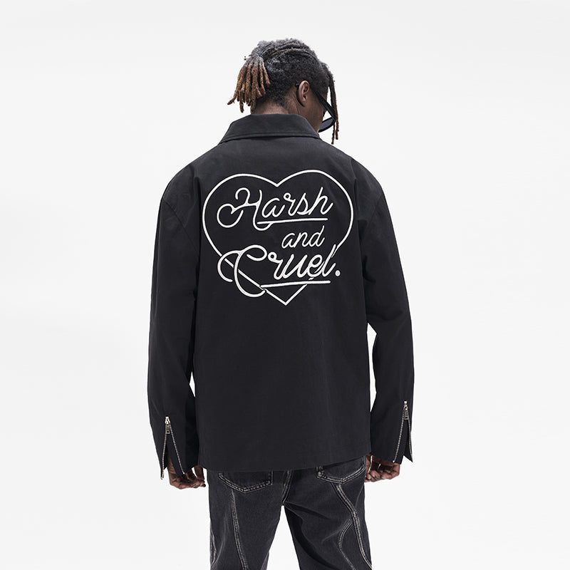 Logo Heart Embroidered Jacket