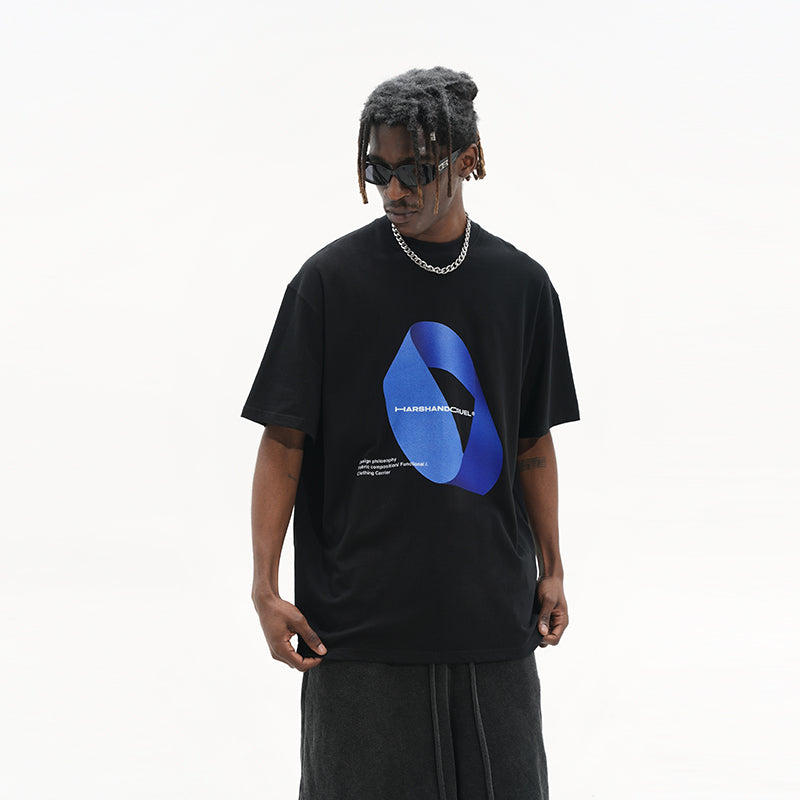 3D Mobius Ring Printed Tee