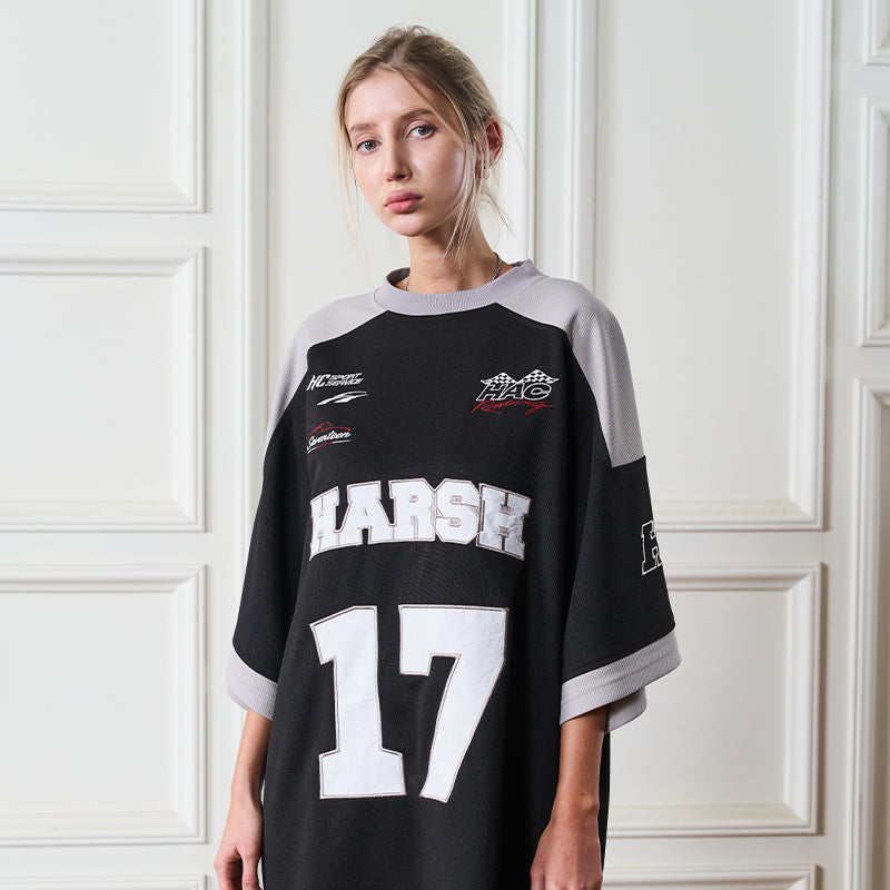 Retro Embroidered Logo Jersey