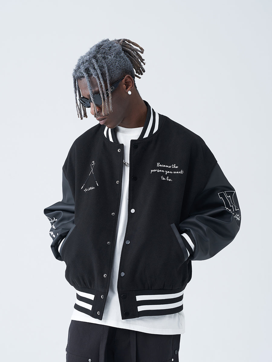 Paisley Eight Ball Varsity Jacket