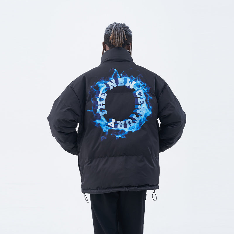 3D Circle Flame Down Jacket