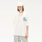 3D Circle Ice Cream Logo Tee