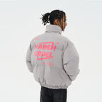 PVC Pocket Stand Up Collar Down Jacket