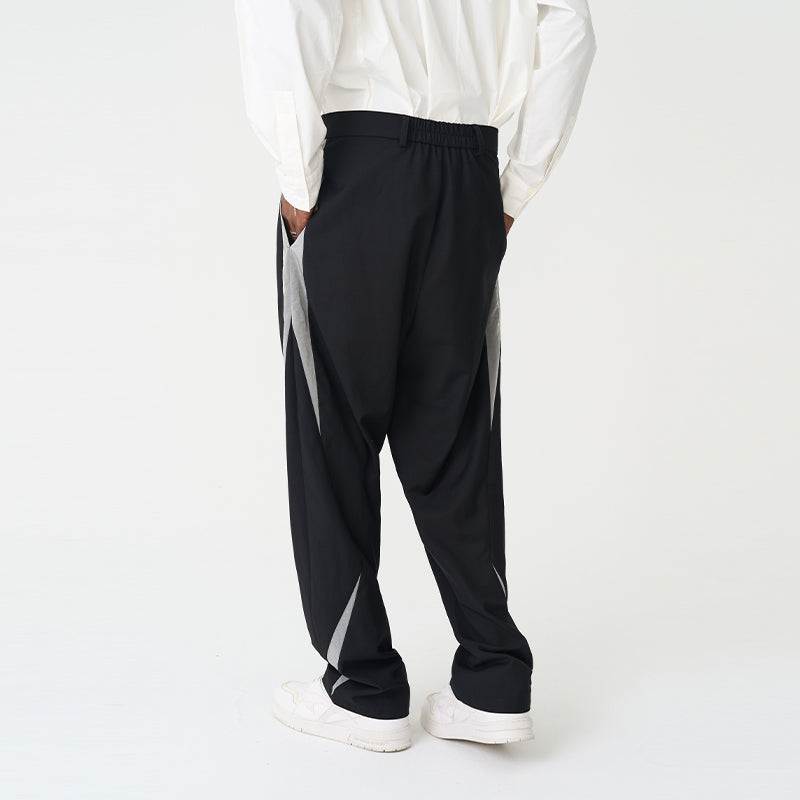 Deconstructed Silhouette Suit Trousers
