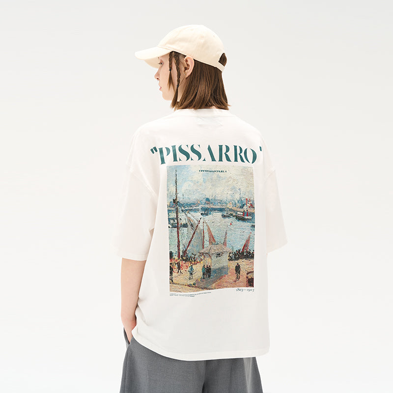 Pissarro Landscape Oil Painting Tee
