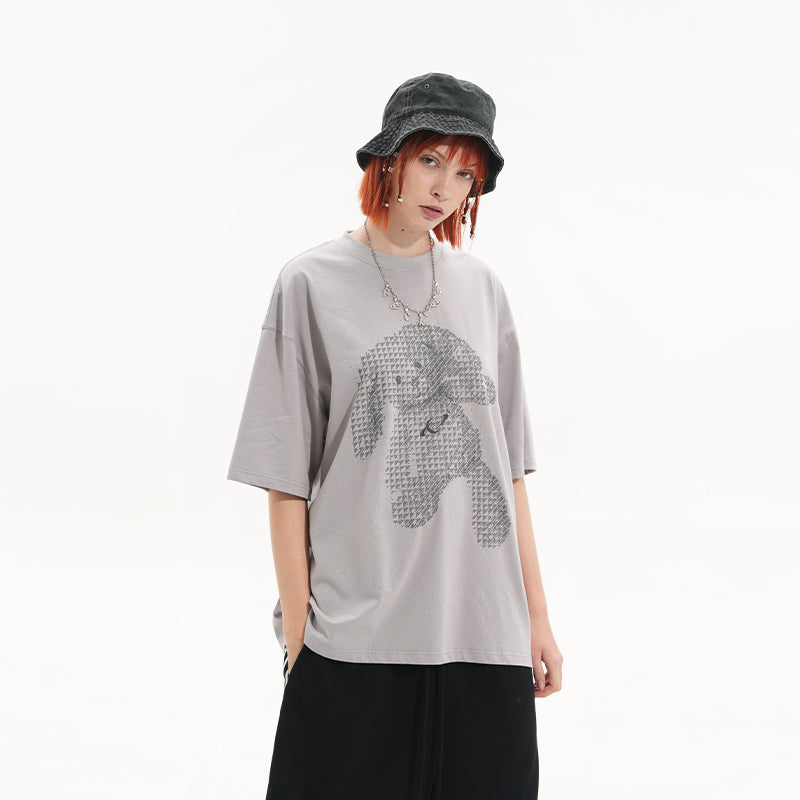 Dark Rabbit Doll Printed Tee