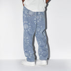 3D Circles All Over Denim