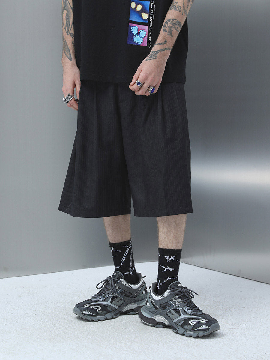 Striped Loose Shorts