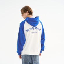 Load image into Gallery viewer, Colorblock Sleeves Gothic Logo Hoodie
