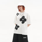 Handpainted Flowers Printed Tee