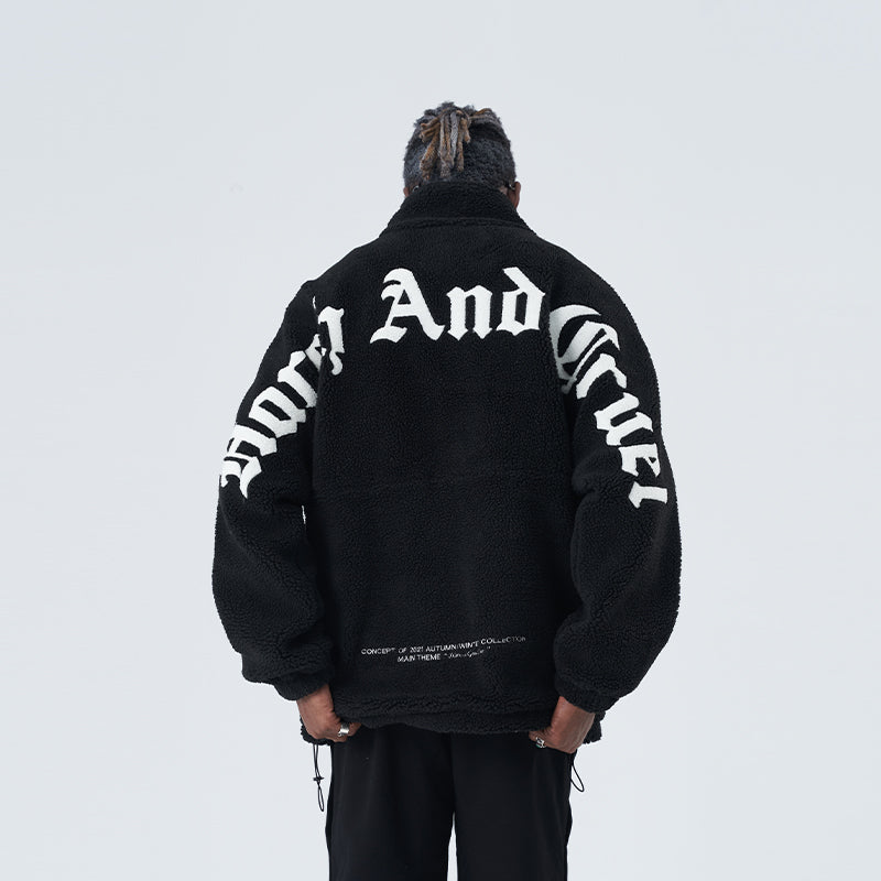 Gothic Logo Sherpa Jacket
