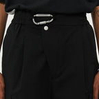 Large Pockets Buckle Shorts