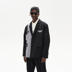 Deconstructed Casual Suit Jacket