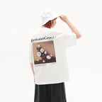 Oil Painting Flowers Loose Printed Tee