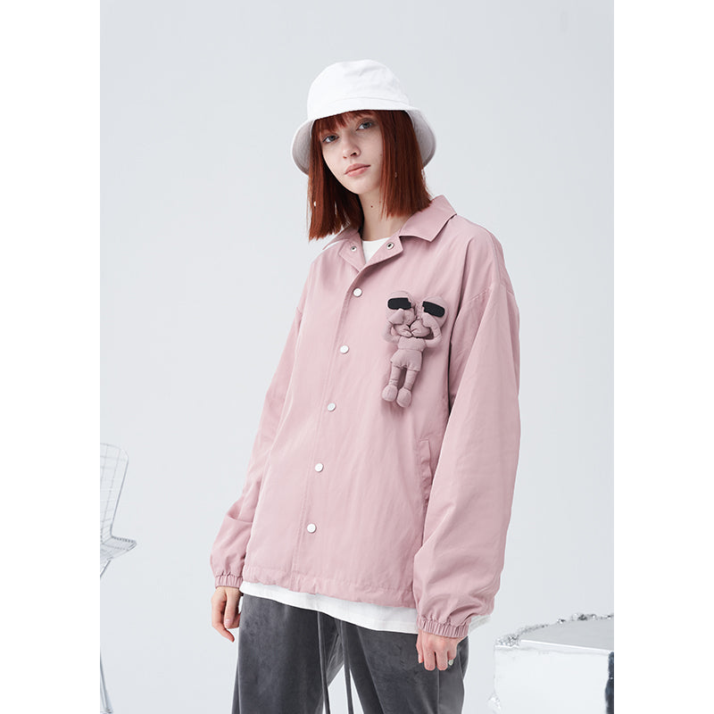 Broken Heart Stitched Doll Coach Jacket