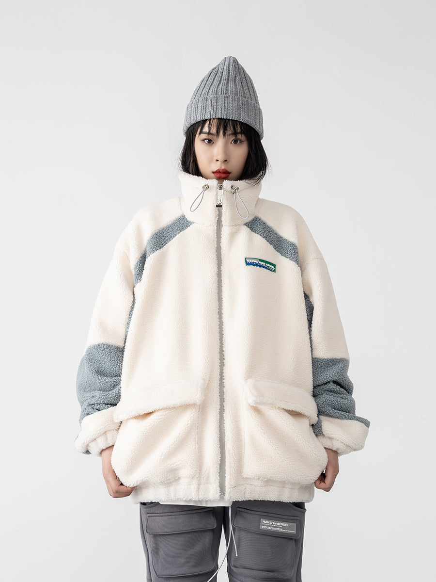 High Collar Sherpa Jacket