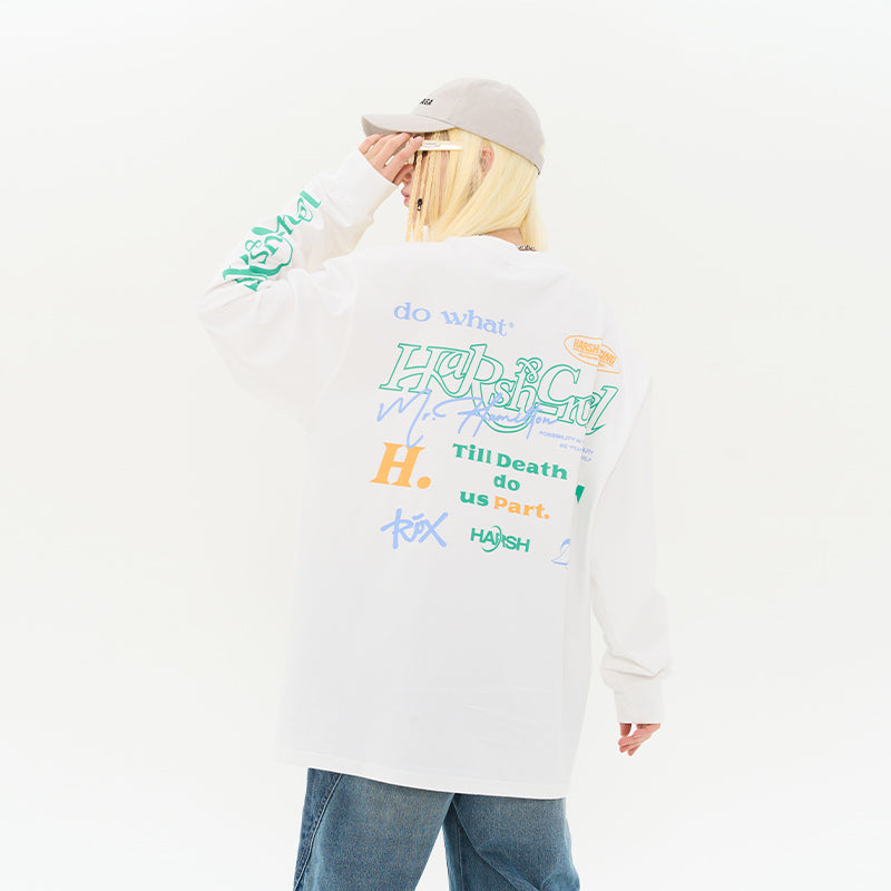 Logos Round Neck L/S Tee