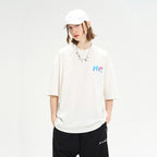 Handpainted Slogan Printed Tee