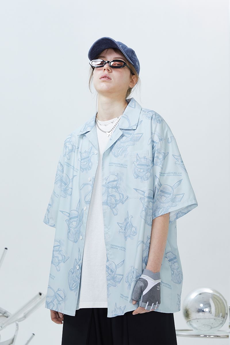 Poke Printed Cuban Shirt