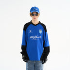 Retro Stitching Two Pieces L/S Jersey