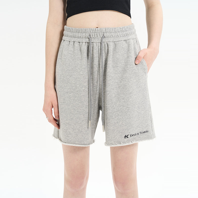 High Waist Logo Shorts