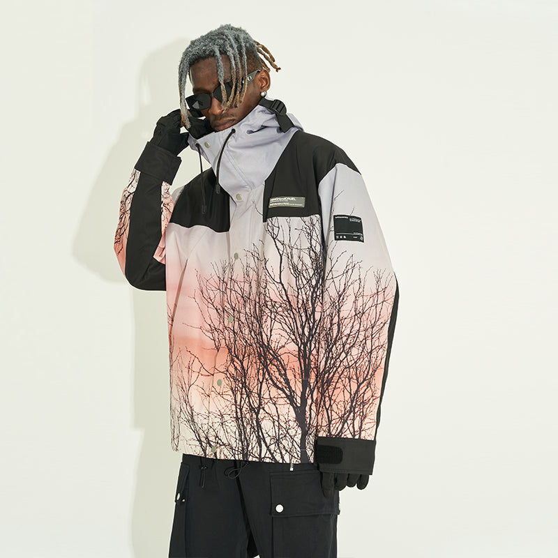 Sunset Forest Stitching Jacket