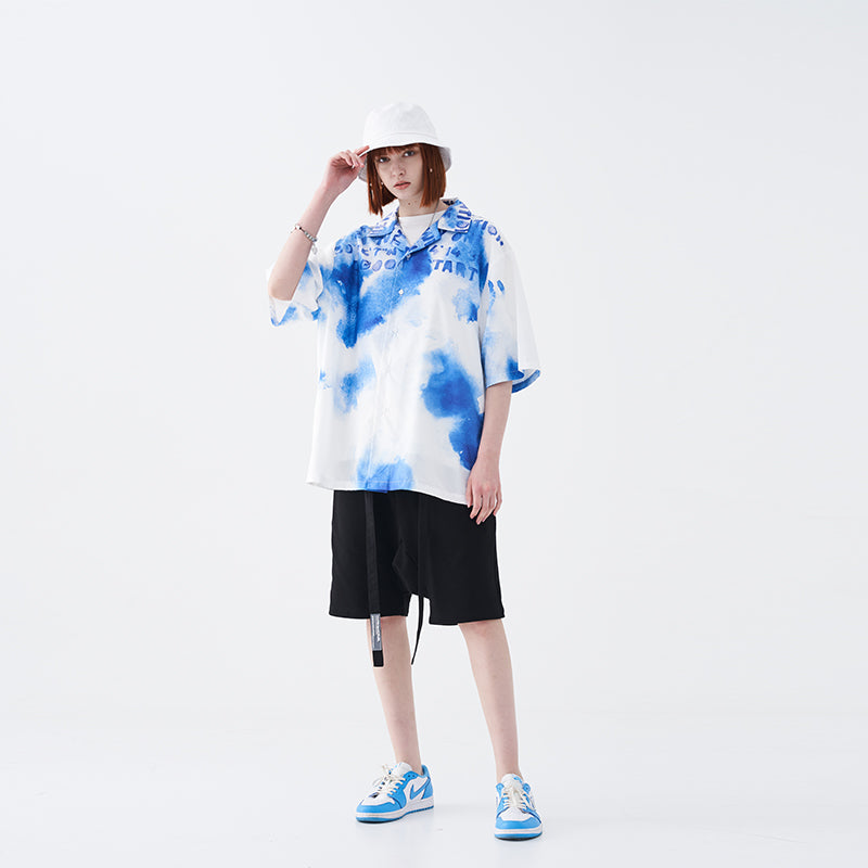 Watercolor Painting Full Print Cuban Shirt