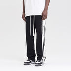 Retro Striped Loose Sweatpants