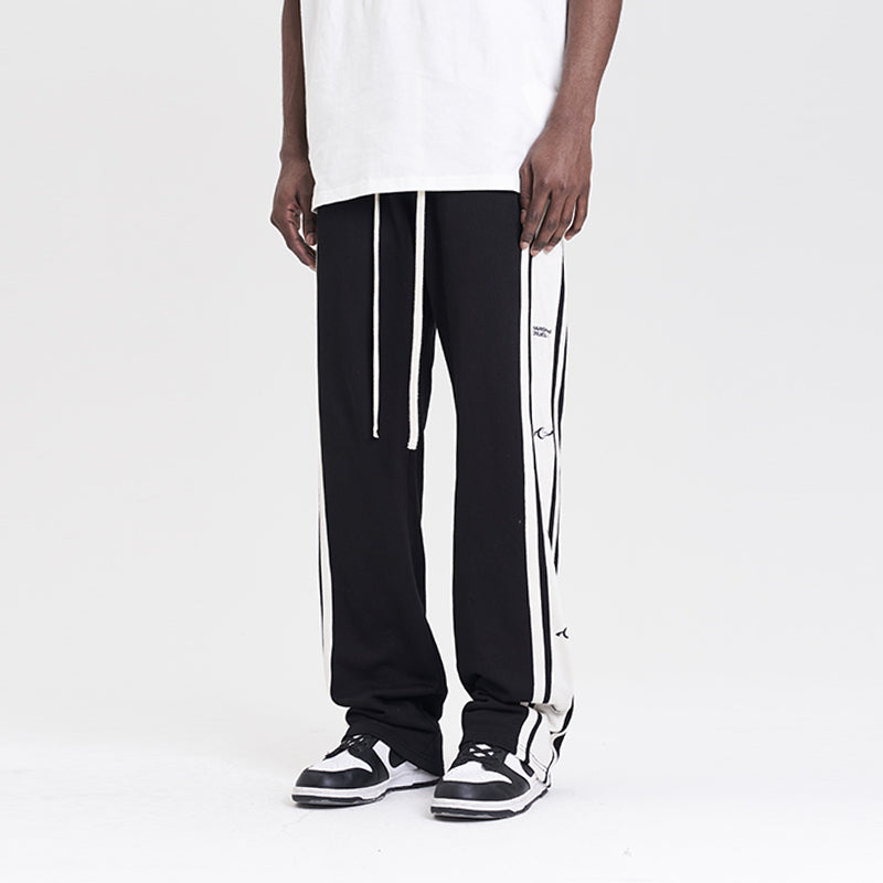 Retro Striped Loose Sweatpants