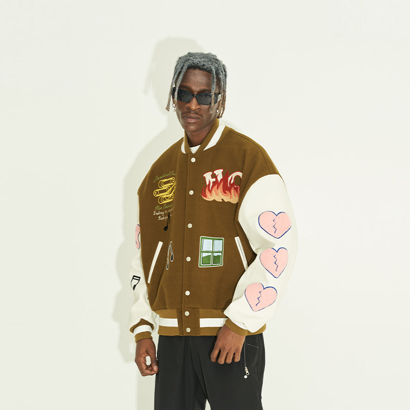 Graffiti Logo Varsity Jacket