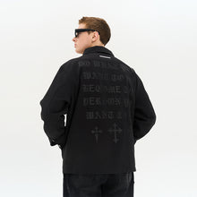 Load image into Gallery viewer, Gothic Crosses Printed Jacket
