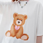 Broken Heart Necklace Bear Tee