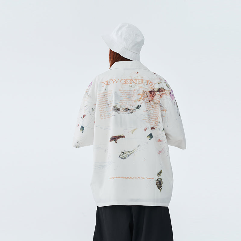 Watercolor Painting Cuban Shirt