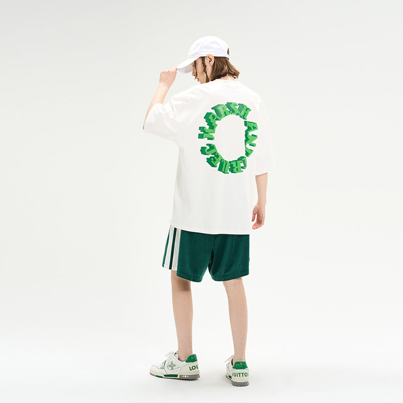 3D Pixel Logo Printed Tee