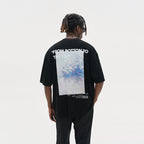 Monet Oil Painting Handwriting Logo Printed Tee