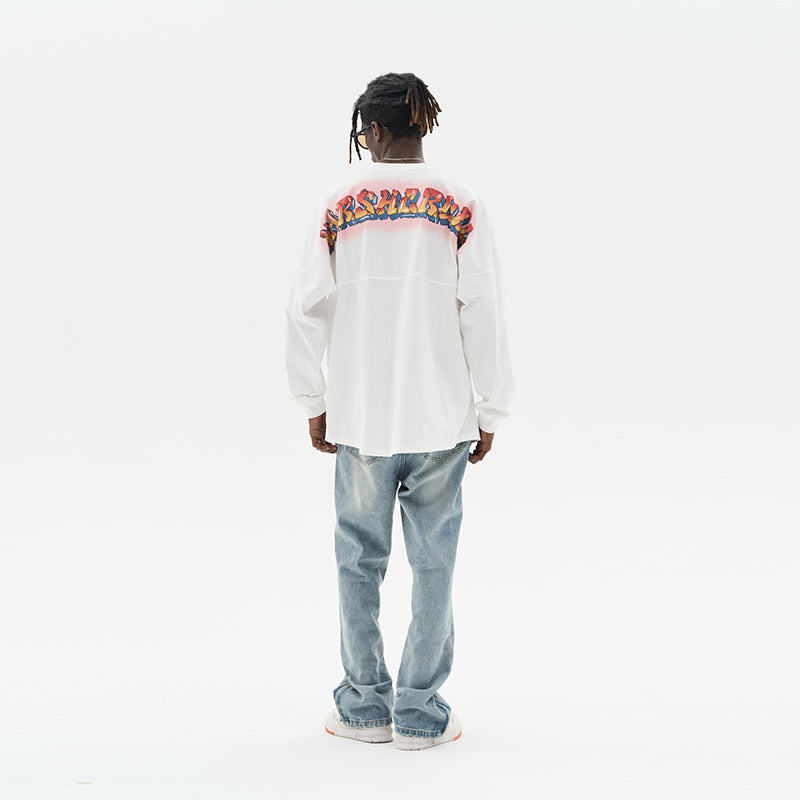 3D Logo Graffiti Printed L/S Shirt