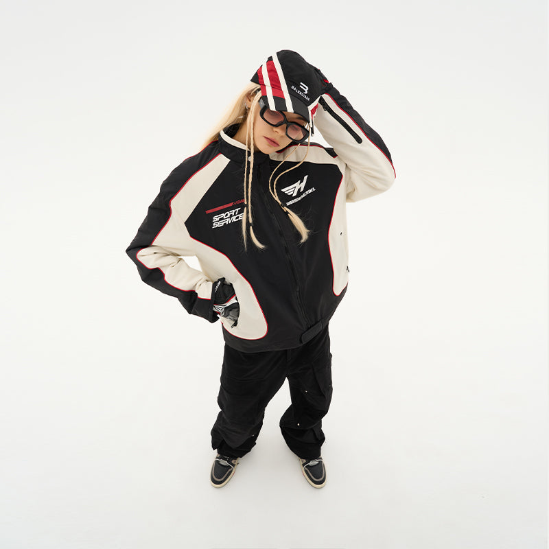 Racing Stitching Loose Jacket